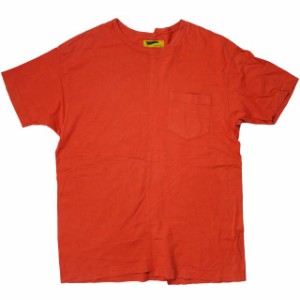 HURRAY HURRAY フレイフレイ フレーフレー 日本製 REMAKE POCKET TEE リメイクポケットTシャツ H1516 2 オレンジ 左右非対称 トップス