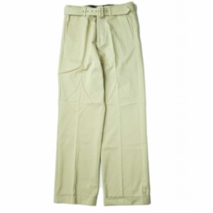 新品 UNUSED アンユーズド 20SS 日本製 BELTED PANTS ベルテッドチノパンツ UW0840 2 Beige ジップフライ ボトムス