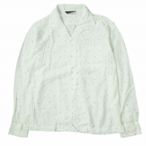 UNUSED アンユーズド 19SS 日本製 SQUARE DOT RAYON SHIRT スクエアードットレーヨンシャツ US1618 1 ホワイト 長袖 開襟 オープンカラー