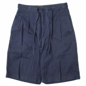 UNUSED アンユーズド 日本製 2 Tuck Easy Shorts 2タックイージーショーツ UW0216 1 NAVY ショートパンツ ボトムス