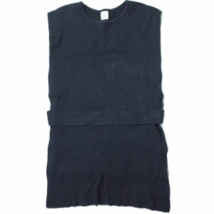 6 ROKU BEAUTY&YOUTH ロク ビューティーアンドユース AZE KNIT VEST 畦編みニットベスト 8618-199-0029 Free ネイビー セーター