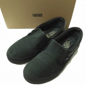 VANS x SSZ バンズ エスエスゼット エスエスズィー 別注 REVERSE SLIP ON リバーススリッポン V98CL US6(24cm) ブラック 裏VANS シューズ