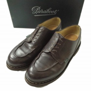 PARABOOT パラブーツ フランス製 CHAMBORD シャンボード UK8.5(27cm) ダークブラウン TEXソール ノルヴェイジャン リスレザー シューズ