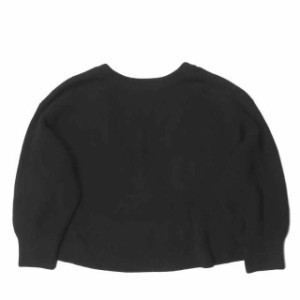 Steven Alan スティーブンアラン COTTON AZE WIDE KNIT コットンアゼワイドニット 8213-105-0079 Free ブラック セーター バックVネック