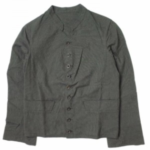 ANATOMICA アナトミカ フランス製 DOLMAN JACKET - COTTON STRIPE コットンストライプ ドルマンジャケット 1 BLACK/BEIGE ドールマン