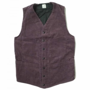 ANATOMICA アナトミカ フランス製 SAGAN VEST - CORDUROY コーデュロイ サガンベスト S パープル ジレ ハンティング トップス