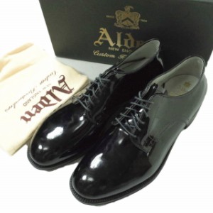 新品 ALDEN x District オールデン Patent Leather Plain Toe Dover パテントレザープレーントゥシューズ 53514 US9D(27cm) ブラック