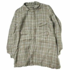 ANATOMICA アナトミカ フランス製 ARTHUR - LINEN PLAID アルチュール チェックリネンダスターコート 2 BEIGE ステンカラー アウター