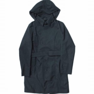 Norwegian Rain ノルウィージャンレイン DOUBLE BREASTED - MID LENGTH ダブルブレステッド ステンカラーフーデッドレインコート M NAVY