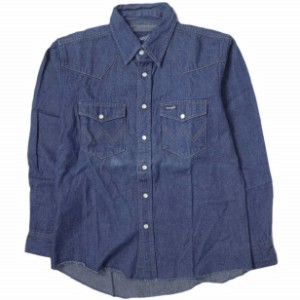 Wrangler ラングラー BOYS DENIM WESTERN SHIRT ボーイズサイズ デニムウエスタンシャツ BW1271B L(10-12) Indigo 長袖 トップス