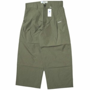 新品 GDC ジーディーシー 日本製 NYLON WIDE SLACKS ナイロンワイドスラックス M37016 M KHAKI 2タック パンツ ボトムス