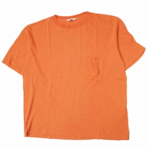 UNUSED アンユーズド 日本製 SHORT-SLEEVE POCKET T-SHIRT オーバーサイズポケットTシャツ US1368 3 オレンジ 半袖 クルーネック