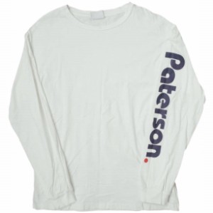 Paterson パターソン ADVANTAGE 袖プリントロングスリーブTシャツ L ホワイト 長袖 トップス