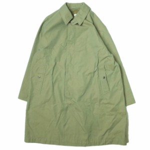 ANATOMICA アナトミカ 日本製 SINGLE RAGLAN COAT I 高密度コットンギャバジン シングルラグランコート 530-452-11 46 OLIVE 玉虫色