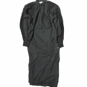 HOLIDAY ホリデイ 日本製 HEAVY LINEN DRESS ヘビーリネンドレス 19102031 ONE SIZE ブラック 長袖 ワンピース トップス