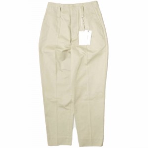 新品 JANE SMITH ジェーンスミス 20SS CLASSIC BUCKLE BUCK PANTS ハイウエストワイドテーパードチノパンツ 20SPT-#238L 38 BEIGE