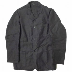 フレンチヴィンテージ Dubure & Deverchere Black Moleskin Lapel Jacket ブラックモールスキン ラペルワークジャケット 44 ユーロ