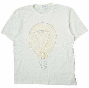 JIMI ROOS ジミルース イタリア製 電球刺繍デザインTシャツ M ホワイト 半袖 アート トップス
