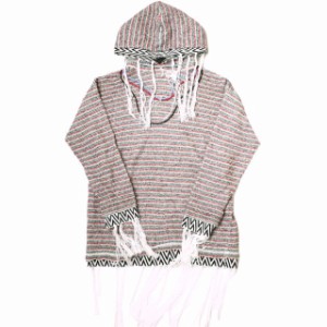 LOEWE x Paulas Ibiza ロエベ パウラズ イビザ 別注 MULTICOLOUR KNIT HOODIE マルチボーダーフリンジニットパーカー H3299000SM M