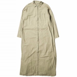 LAppartement アパルトモン 日本製 Lisiere Maxi Shirts Dress マキシシャツワンピース 17040560006130 34 ベージュ Deuxieme Classe