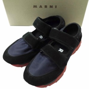 MARNI マルニ イタリア製 ベルクロストラップスニーカー M24WS0030 40(25cm) NAVY/BLACK スニーカー シューズ