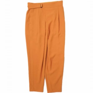 FORMO フォルモ 日本製 Wrap Stretch Pants ラップストレッチパンツ 2 オレンジ 1タック テーパード ボトムス