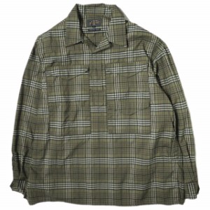 BEAMS PLUS ビームスプラス 23SS ポリエステル チェック アドベンチャーシャツ III 38-11-0047-791 M OLIVE 長袖 トップス