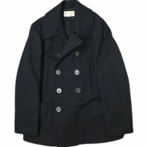 RRL ダブルアールエル 10BUTTON 13STAR WOOL P-COAT 10ボタン13スター ウールピーコート L ネイビー Double RL メルトン Pコート