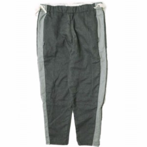 KENNETH FIELD ケネスフィールド TRACK&FIELD TROUSER トラック&フィールド トラウザー M グレー サイドライン 側章 イージーパンツ