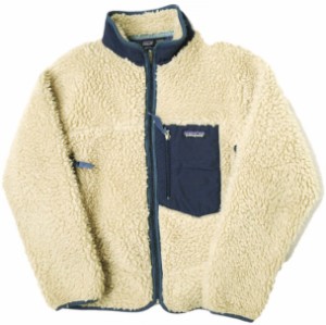 PATAGONIA パタゴニア 2000年製 CLASSIC RETRO CARDIGAN レトロカーディガン 85557 KIDS 12 ナチュラル MADE IN USA ボア ジャケット