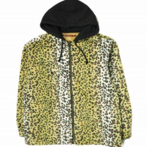 新品 SUPREME シュプリーム 23AW Fleece Zip Up Hooded Shirt フリースジップアップフーデッドシャツ L Brown Leopard WEEK11 パーカー