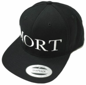 MORT Paris モートパリス LOGO SNAPBACK CAP ロゴ刺繍 6パネルベースボールキャップ 964017 Free ブラック BB スナップバック 帽子