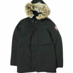 新品 CANADA GOOSE カナダグース カナダ製 JASPER PARKA ジャスパーパーカ 3438JM S BLACK ファー付き ダウンジャケット 定価220,000円