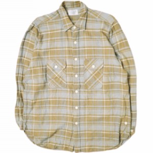 Unlikely アンライクリー 23AW Elbow Patch Flannel Work Shirts エルボーパッチフランネルワークシャツ U23F-11-0002 M BEIGE PLAID