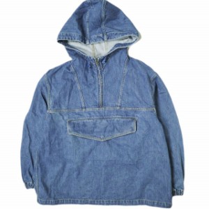 KUON クオン 日本製 PULL OVER JACKET デニムプルオーバーアノラックジャケット 1901J04 M Indigo Gジャン 久遠 アウター