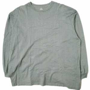 Graphpaper グラフペーパー 日本製 L/S Oversized Tee ロングスリーブオーバーサイズTシャツ Free グレー 長袖 トップス