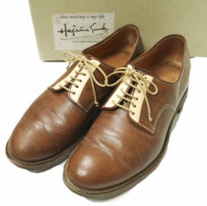 SONOMITSU そのみつ Blucher Plain Toe Cordovan コートバンプレーントゥシューズ S900-14M 24 1/2 Brown × Natural 革靴 定価96,800円