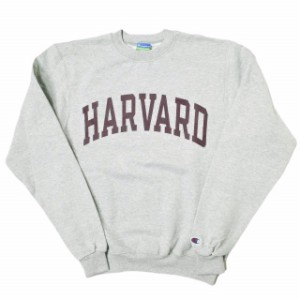 新品 Champion チャンピオン US企画 ECO FLEECE HARVARD SWEATSHIRTS 裏起毛 ハーバード大学 カレッジスウェット S グレー プルオーバー