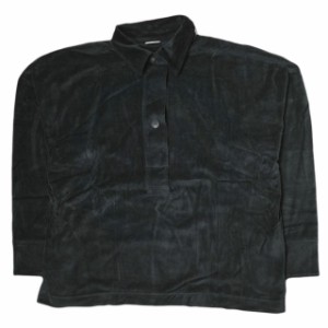 CITYSHOP シティショップ 22AW 日本製 COTTON VELOUR SHIRT コットンベロアシャツ 22070042501010 Free ブラック 長袖 オーバーサイズ