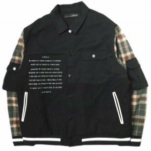 anThem x ROYAL FLASH アンセム ロイヤルフラッシュ 22AW 別注 MA1 BZ ハイブリッドジャケット M MA-1 スタジャン デニムジャケット