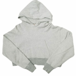 Healthknit x BEAMS BOY ヘルスニット ビームスボーイ 別注 フーディー ショート丈 スウェットプルオーバーパーカー グレー 裏毛