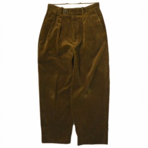 Steven Alan スティーブンアラン BIO CORDUROY IN2PLEATED DRESS TROUSERS 2プリーツワイドコーデュロイパンツ 8114-104-0988 S Brown