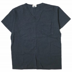 GOODWEAR グッドウェア アメリカ製 Pocket Tee ヘビーウェイトコットン VネックポケットTシャツ M NAVY 半袖 トップス