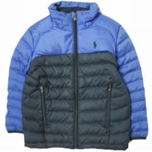 Polo by Ralph Lauren ポロラルフローレン KIDS DOWN JACKET キッズ ポニー刺繍ダウンジャケット 110(4/4T) ネイビー 子供用 ジャンパー