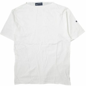 SAINT JAMES セントジェームス フランス製 PIRIAC - SOLID ピリアック ソリッドボートネックTシャツ 5PON(M/L) ホワイト 半袖 トップス