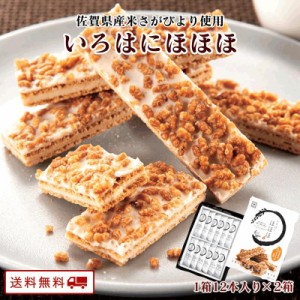 米粉使用 佐賀の銘菓「いろはにほほほ」12本入り×2箱 送料無料 米粉 クッキー