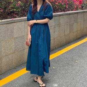 ウエスト 切り替え ワンピース 半袖 マキシの通販 Au Pay マーケット