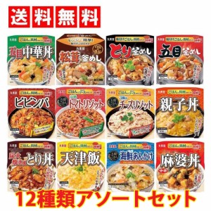 丸美屋 どんぶり ごはん付き 食べ比べ 12種類 詰め合わせ アソート セット まとめ買い 時短 一人暮らし レンチン