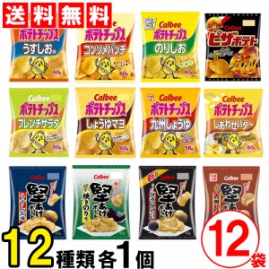 カルビー スナック菓子 食べ比べ 詰め合わせ アソート セット ポテトチップス 堅あげポテト ピザポテト12種類 ×各1個 まとめ買い