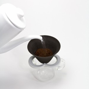 Coffe hat whiteセラミックコーヒーフィルター多孔質性セラミック磁器キッチン用品インテリアギフト プレゼント224porcelain陶磁器・肥前